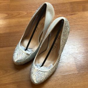 De Blossom Collection high heels (4.5”) silver